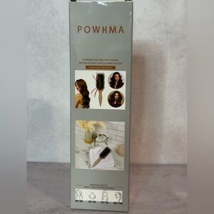 POWRMA Hair Brush with Black and Red Bristles
